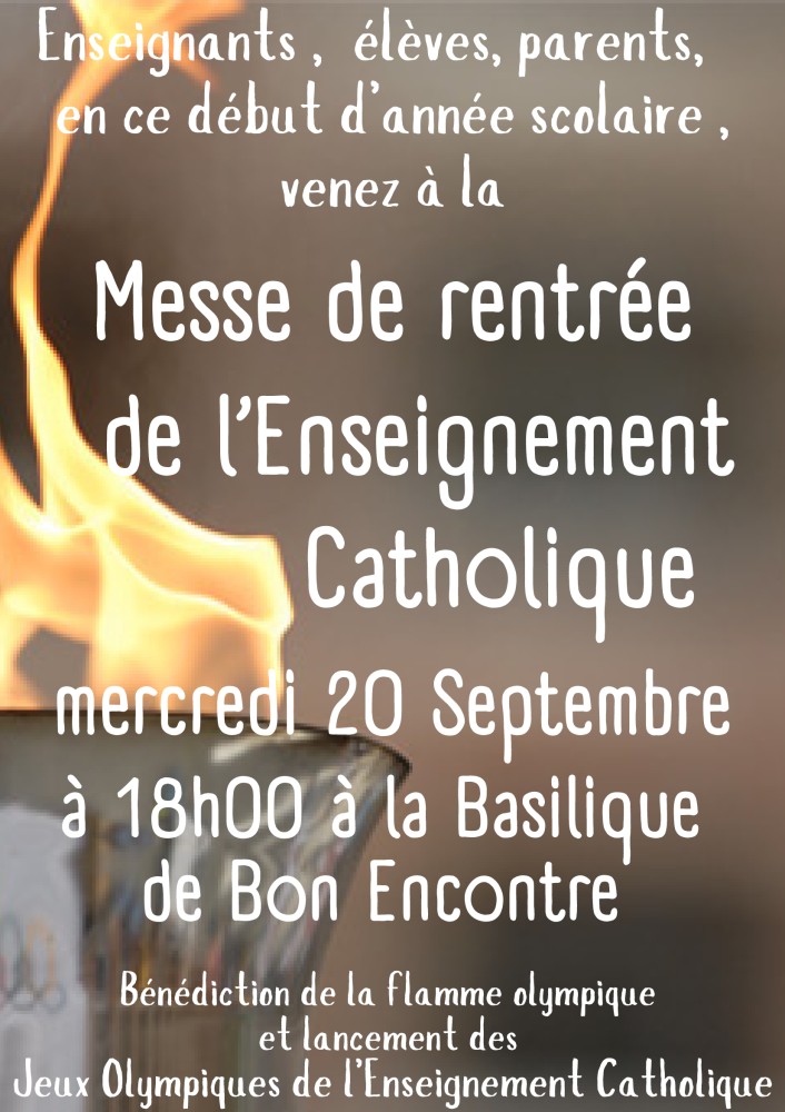 Messe de rentrée de l enseignement catholique